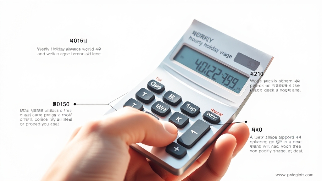 주휴수당, 얼마나 받을 수 있나요? (realistic 스타일)