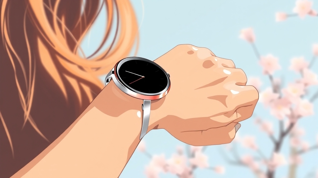 워치7 크림: 디자인 심층 분석 (illustration 스타일)