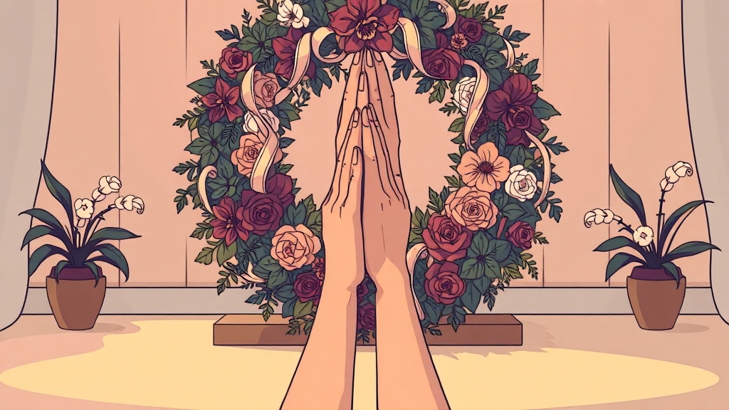 근조화환, 특별한 서비스는? (cartoon 스타일)