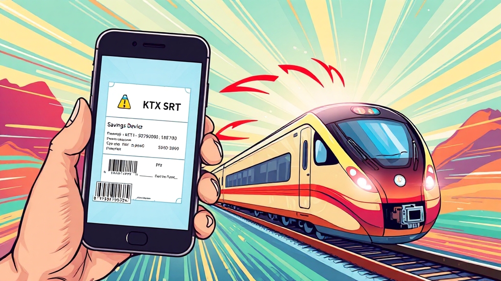 기차표 예매 성공 전략 (cartoon 스타일)