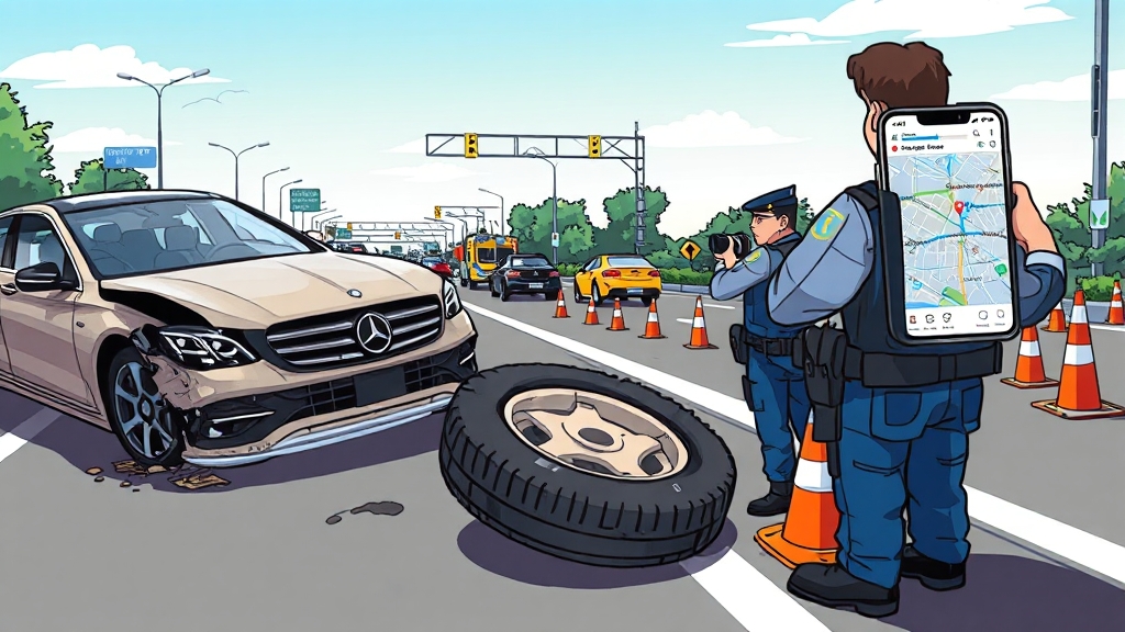 쏘카 사고/고장 발생 시 대처법 (cartoon 스타일)