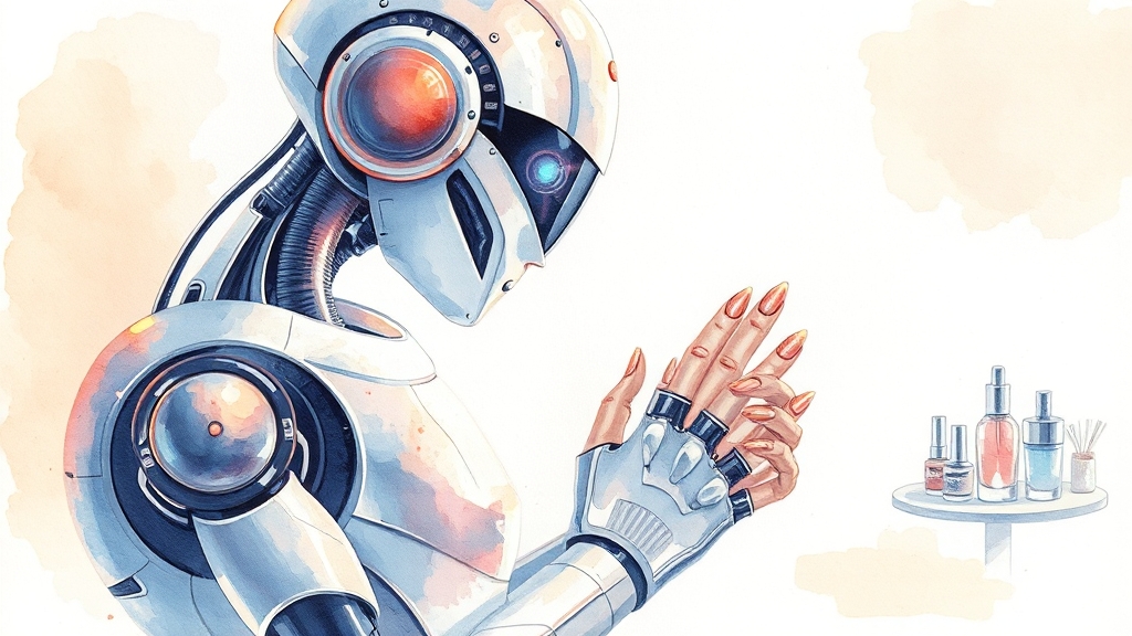 로봇 창업이란? (watercolor 스타일)