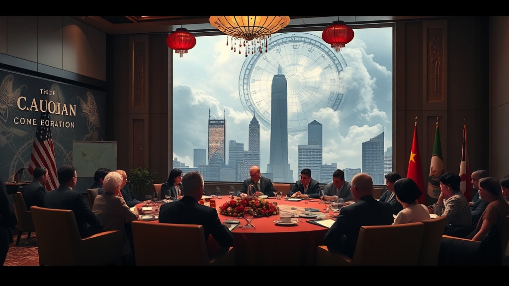 국제 정세 및 외교 관계 (realistic 스타일)