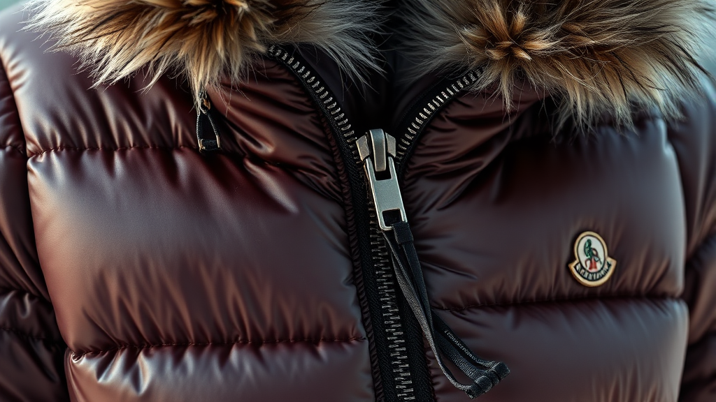 지퍼, 봉제선, 퍼 퀄리티 감별 (realistic 스타일)