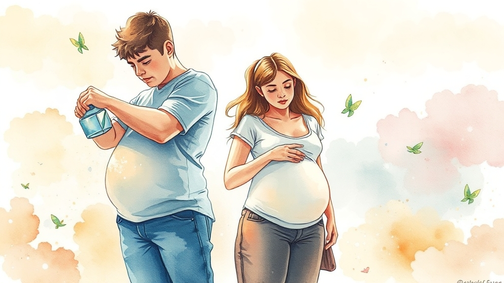 청년 당뇨, 왜 늘어날까요? (watercolor 스타일)