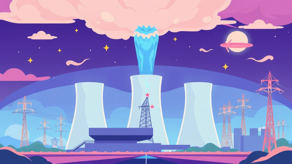 우리기술 주가 전망: 전력 수요 증가와 기술력 (cartoon 스타일)