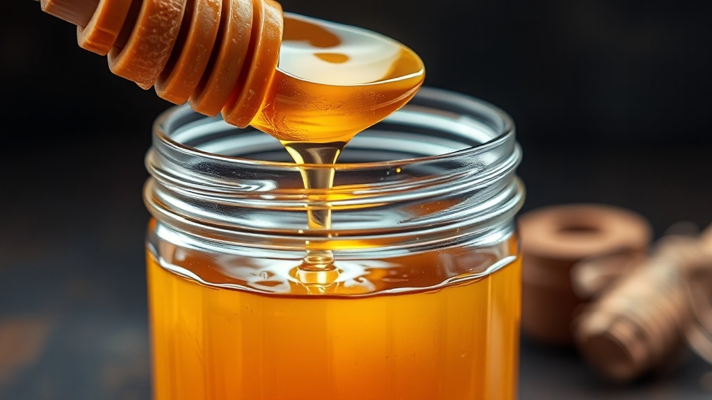 밤꿀 보관법, 신선하게 유지 (realistic 스타일)