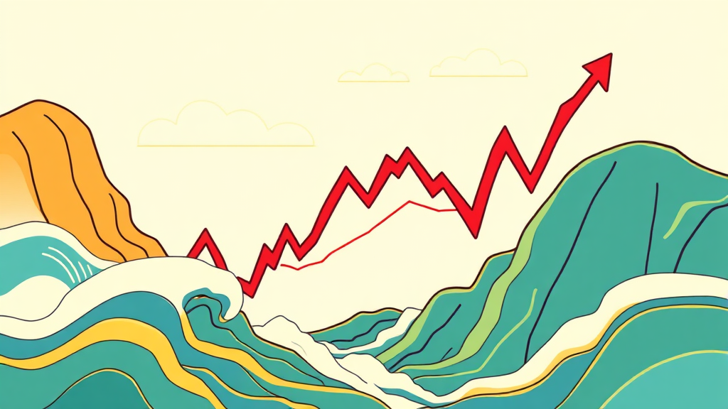 차트 분석을 통한 주가 전망 (cartoon 스타일)