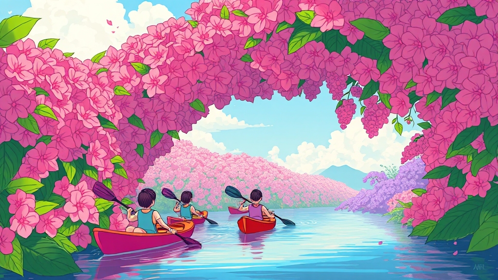 여름꽃 축제 & 포토존 추천 (cartoon 스타일)