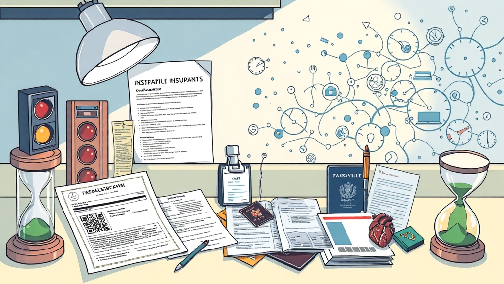 꼼꼼한 서류 준비 (illustration 스타일)