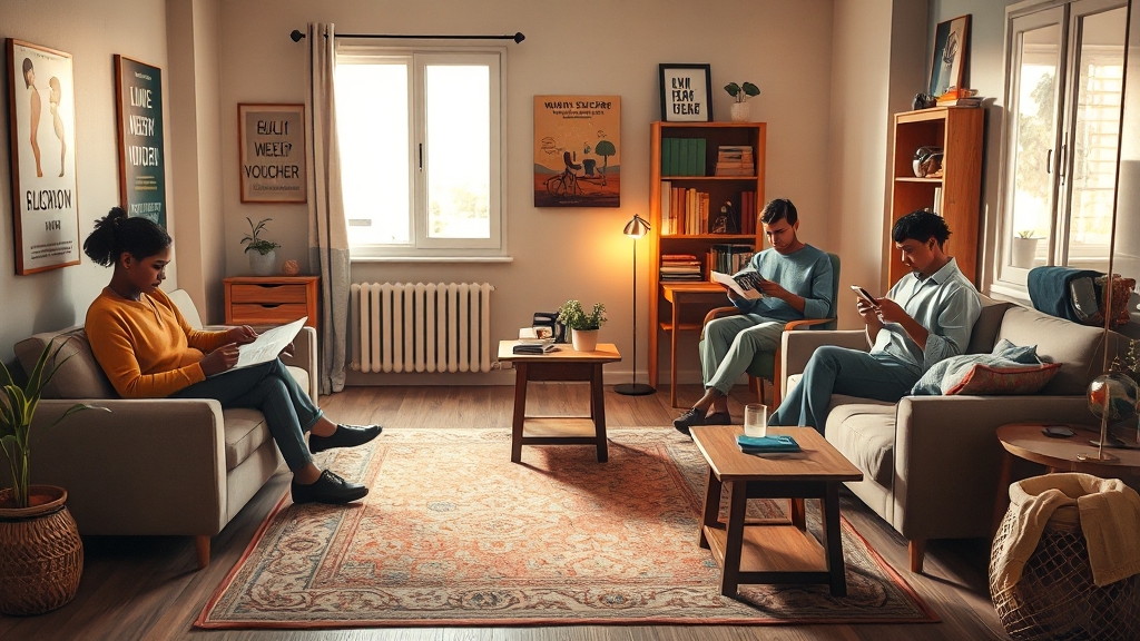 주거 지원, 어떻게 받을까? (realistic 스타일)