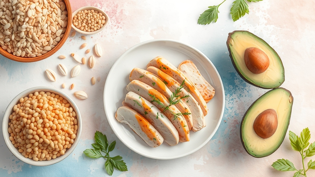 식단 관리의 중요성 (watercolor 스타일)