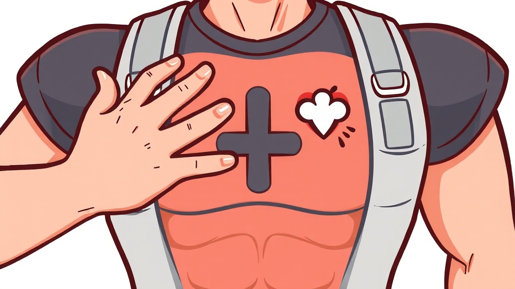 심폐소생술 시 주의사항 (cartoon 스타일)