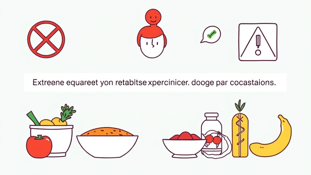 식욕 억제, 이것만은 주의하세요! (illustration 스타일)