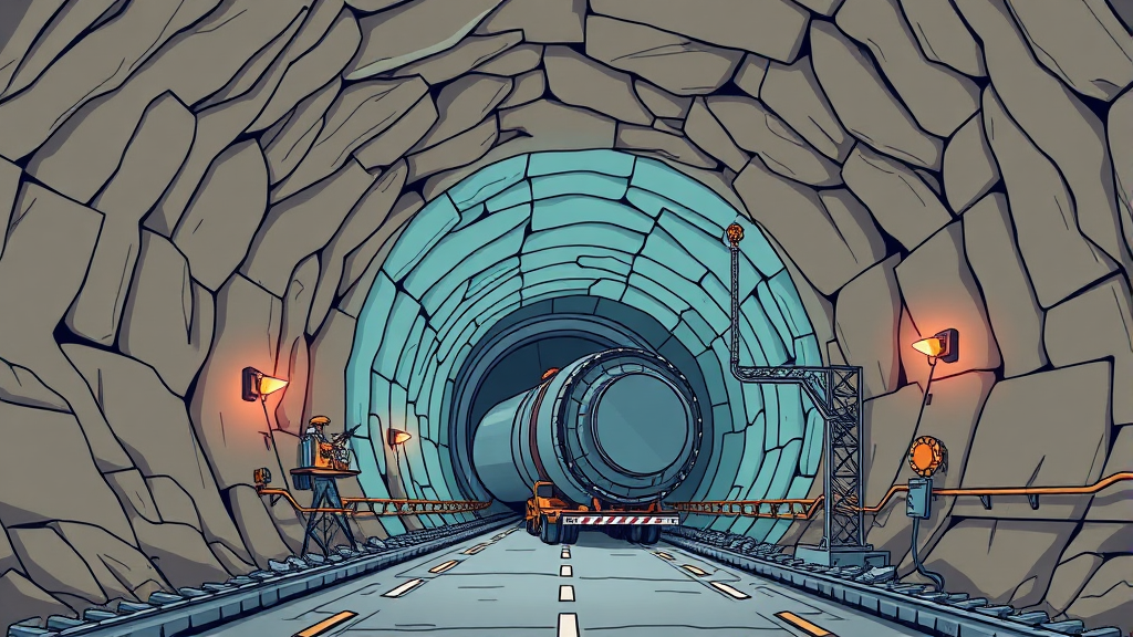 지하 고속도로, 어떤 기술이 사용될까? (illustration 스타일)