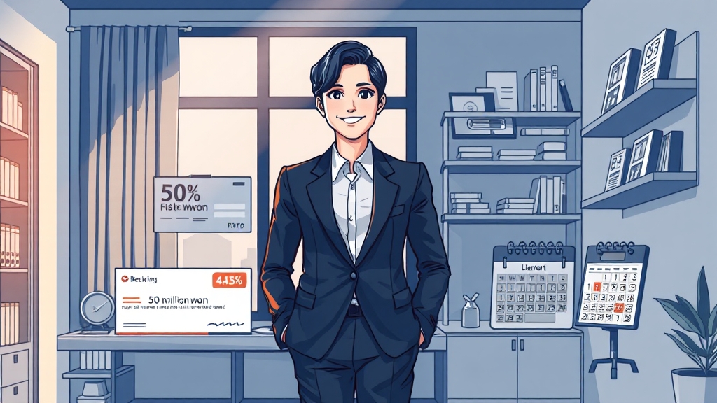 소상공인 대환대출, 무엇이 다를까요? (illustration 스타일)