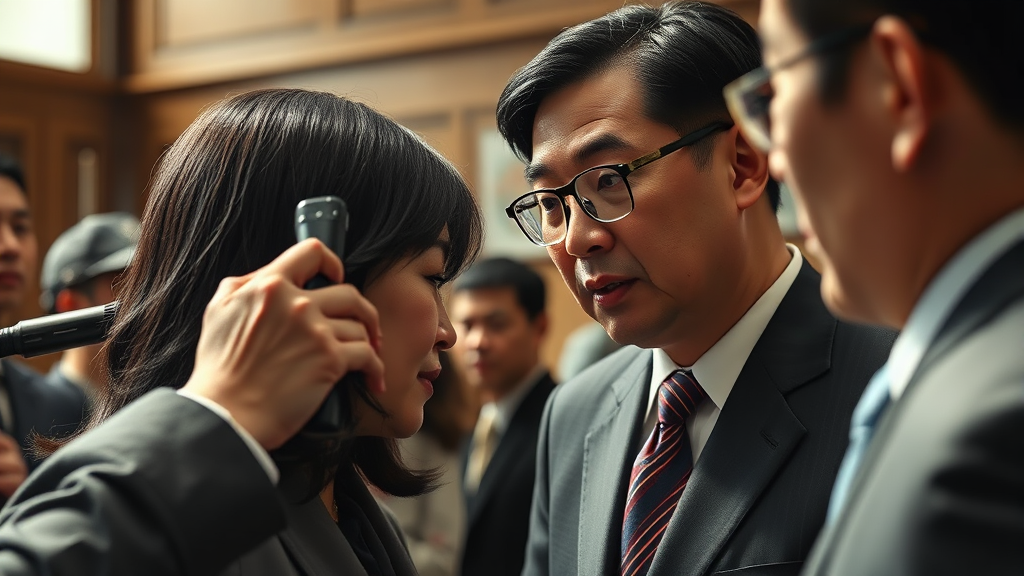 향후 수사 전망 및 정치적 영향 (realistic 스타일)