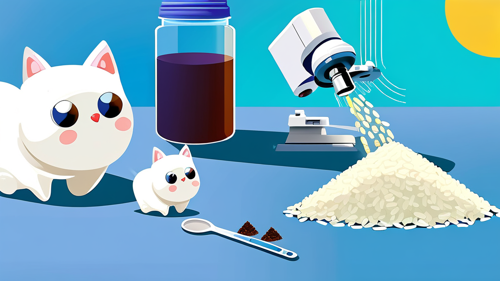 고양이 촌충 감염 진단 및 검사 방법 (illustration 스타일)