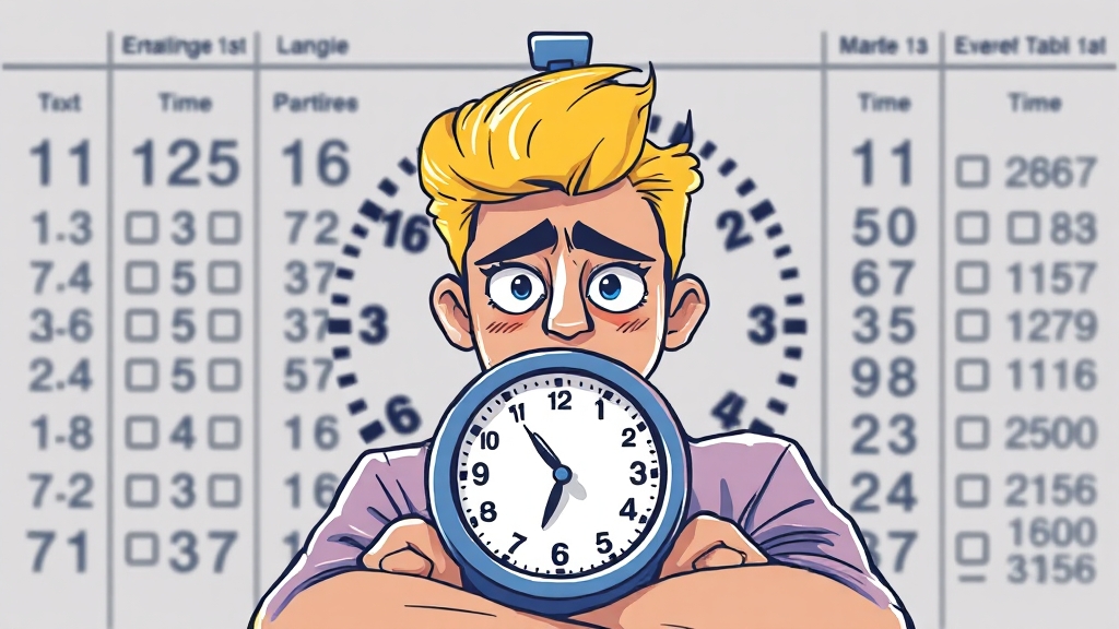 수능 시간표 완벽 분석 (illustration 스타일)