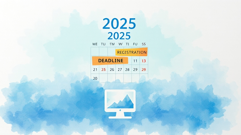 2025년 시험 일정 및 접수 (watercolor 스타일)