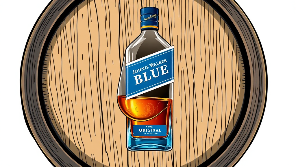 조니워커 블루라벨 역사와 블렌딩 과정 (illustration 스타일)