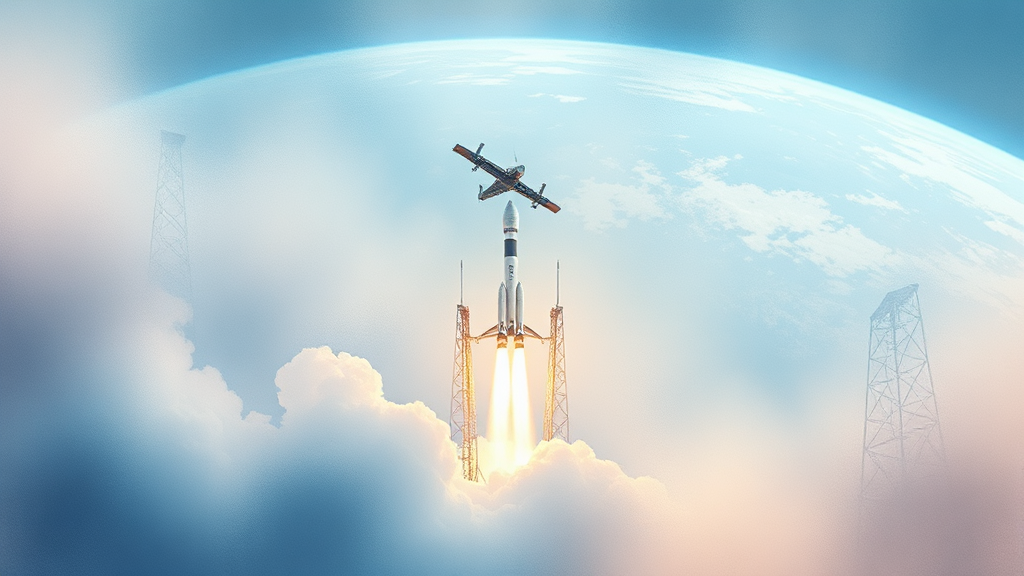 스페이스X와 컨텍의 관계 (watercolor 스타일)