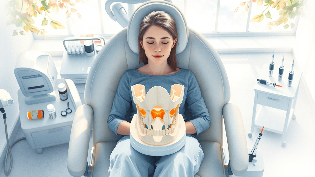 턱관절 통증 치료법 (watercolor 스타일)