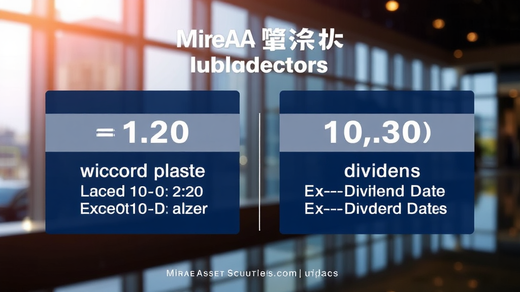 배당금 수령일, 언제 받을 수 있을까? (realistic 스타일)