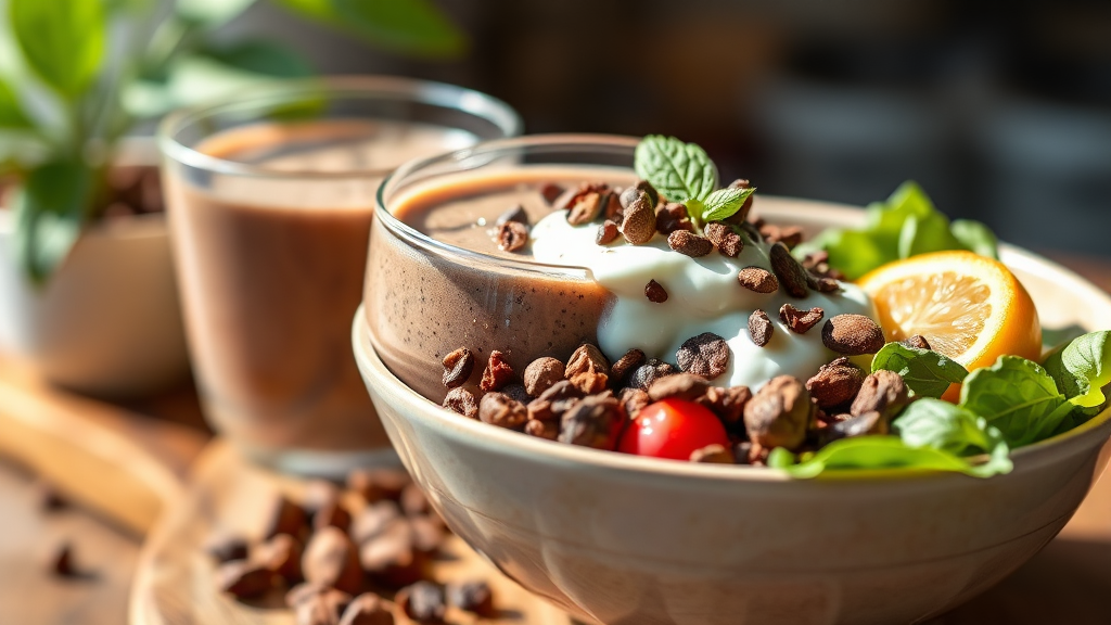 카카오닙스 스무디 그릭요거트볼 샐러드 레시피