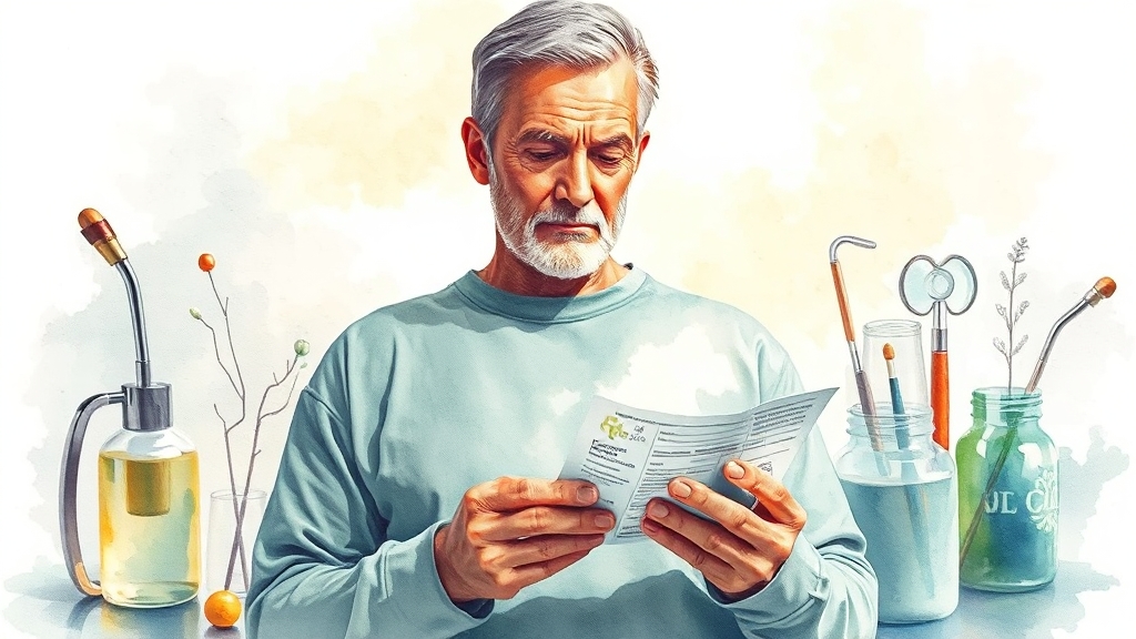 영양제 복용, 이것만은 꼭! ⚠️ (watercolor 스타일)