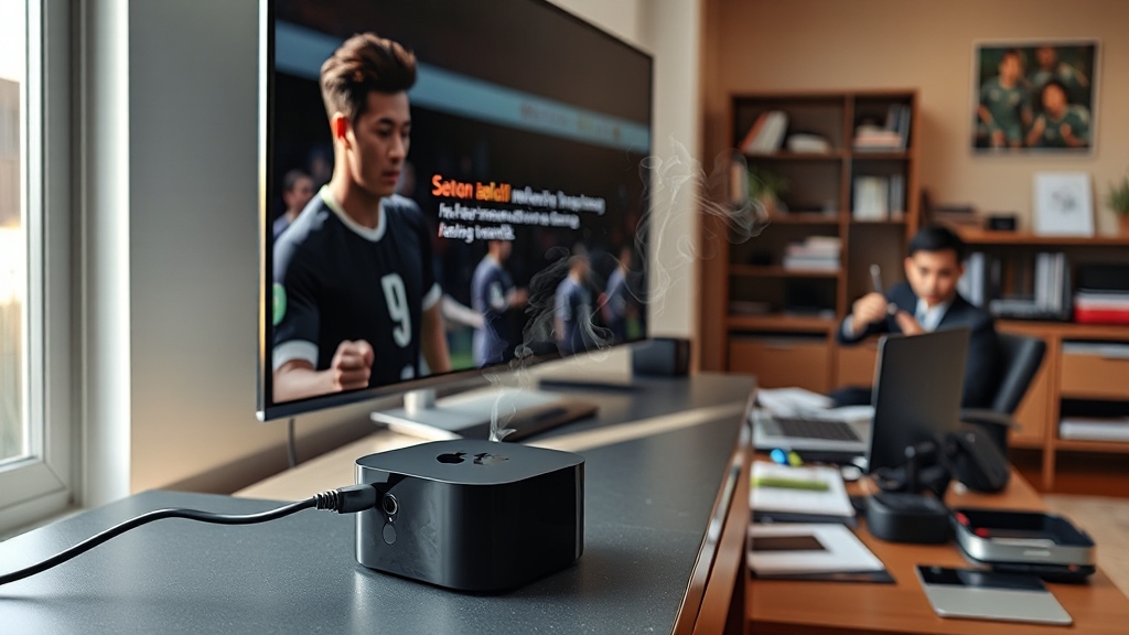 애플TV 시청 문제 해결 (realistic 스타일)