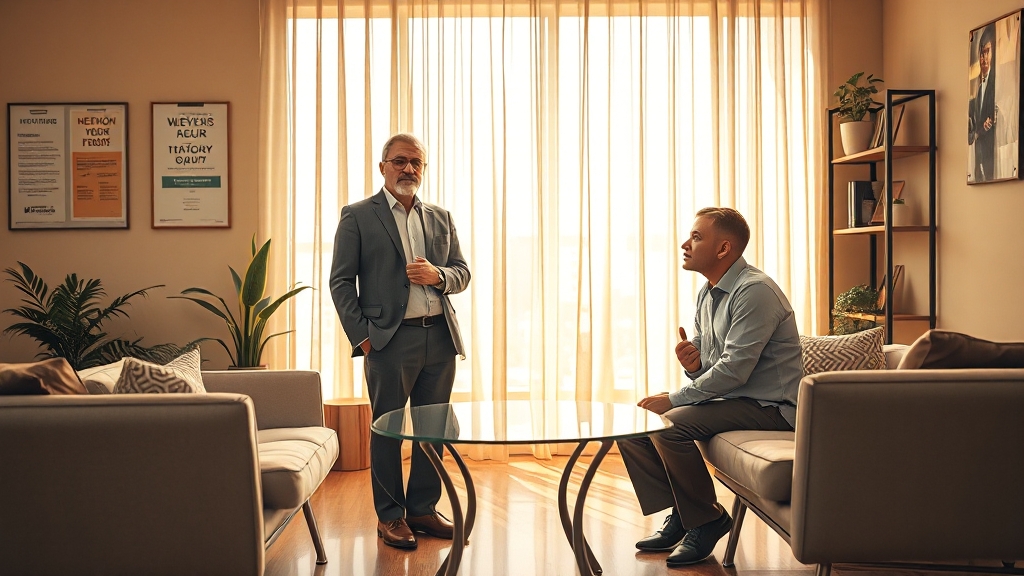 중장년 일자리 지원센터 활용법 (realistic 스타일)