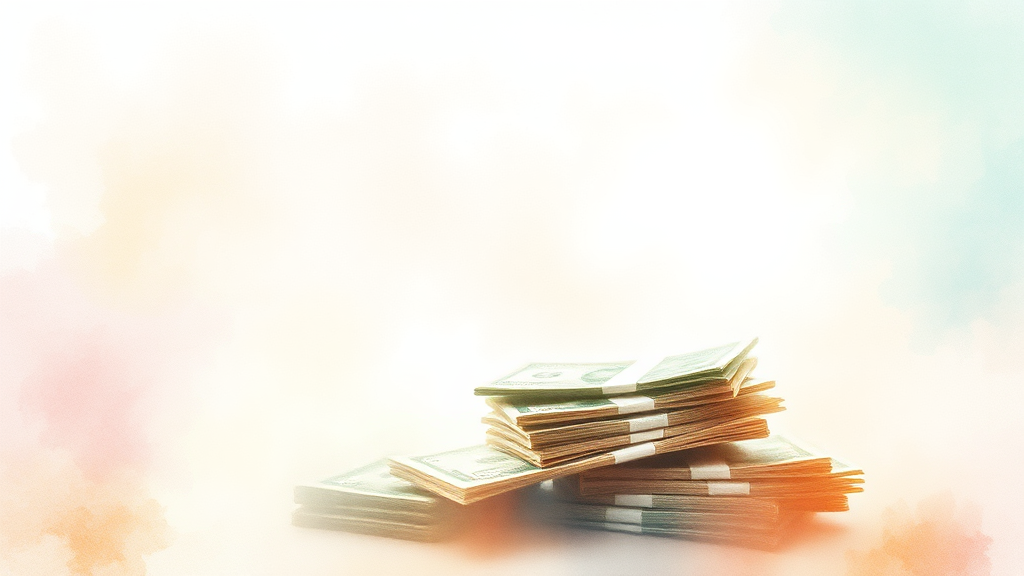 2026년 최저 월급 계산 (watercolor 스타일)