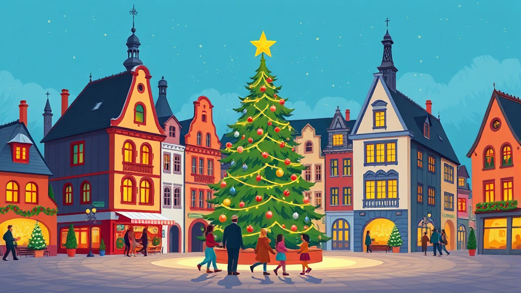 루덴시아 주요 시설 (cartoon 스타일)