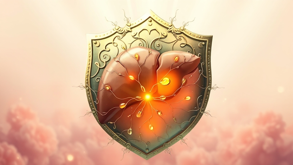 간 건강 지킴이, 밀크씨슬 효능 (illustration 스타일)