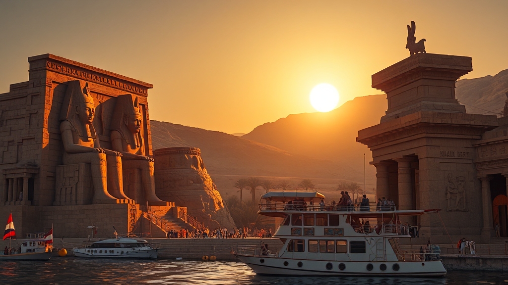 3일차: 아스완 & 나일강 크루즈 (realistic 스타일)