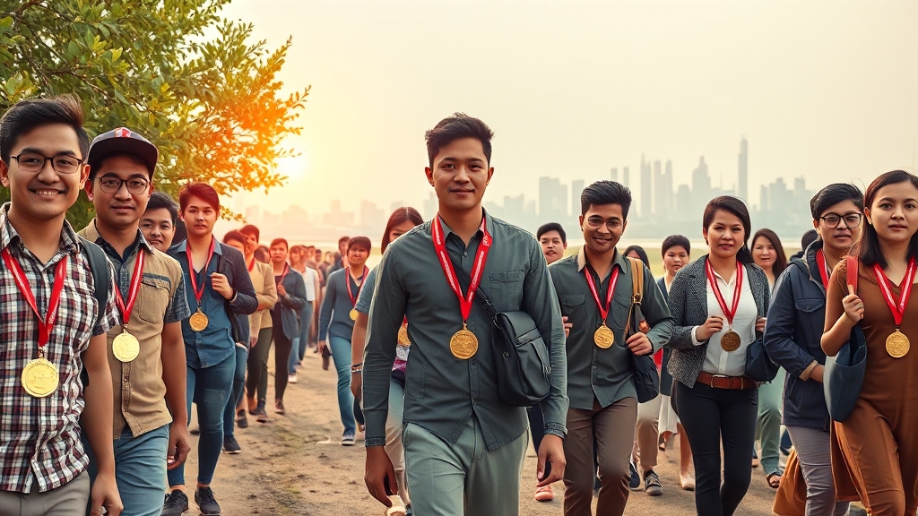 국비지원, 꿈을 향한 디딤돌! 국비지원, 꿈을 향한 디딤돌! (realistic 스타일)