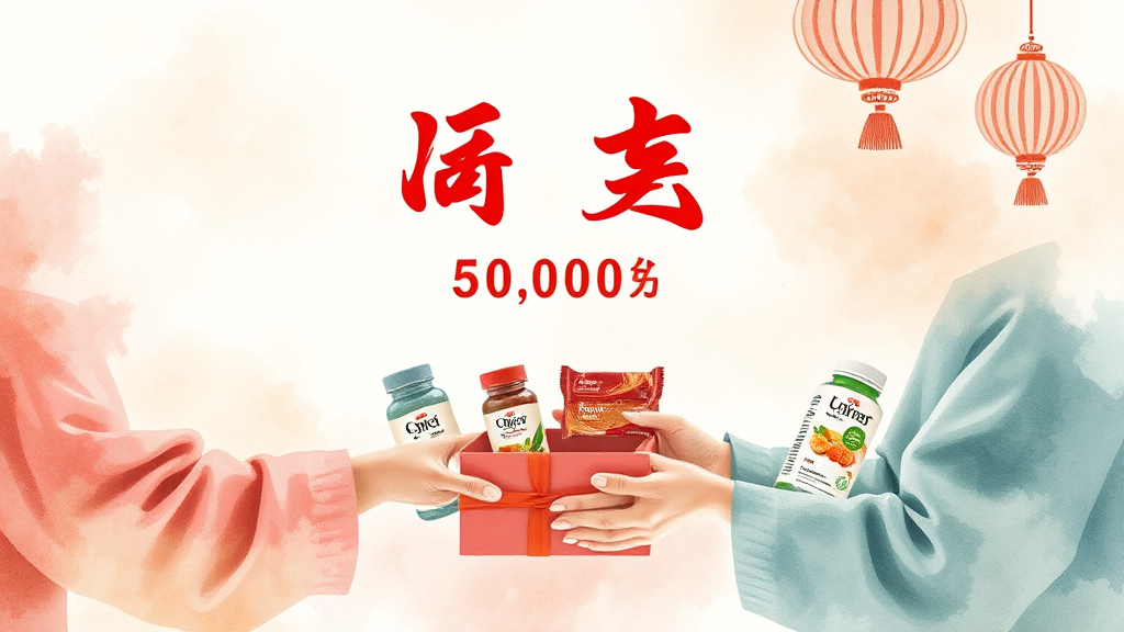 새해 덕담 카드와 함께, 따뜻한 마음을 전하는 선물 (watercolor 스타일)