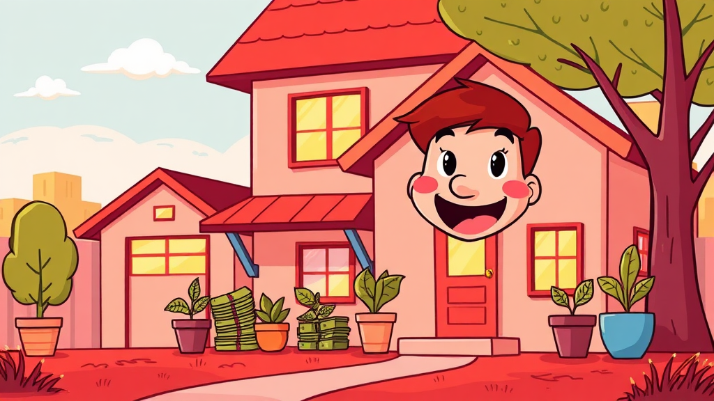 소득 및 재산 기준 변경 (cartoon 스타일)