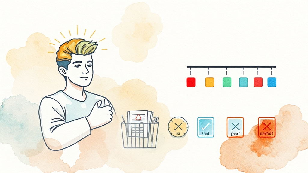 나에게 맞는 보장, 불필요한 보험료 줄이기 (watercolor 스타일)