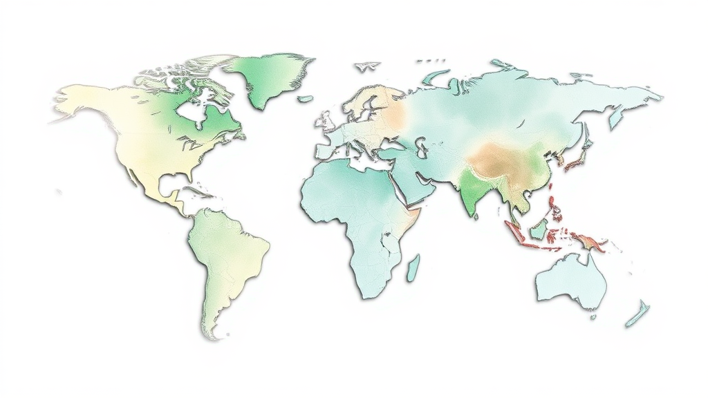 글로벌 시장 확장 전략은? (watercolor 스타일)