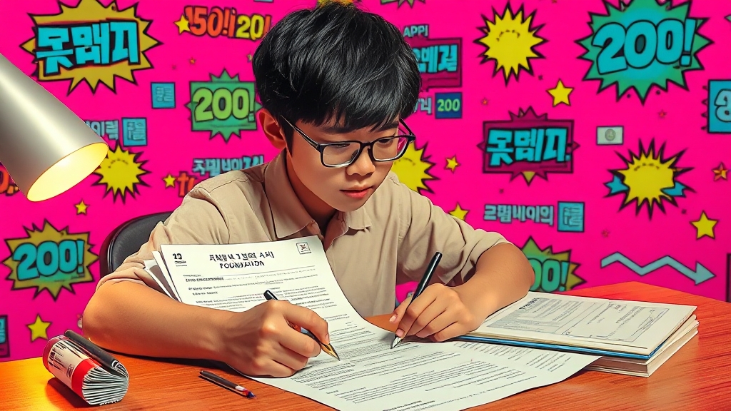 국가장학금 신청 방법 및 절차 (popart 스타일)