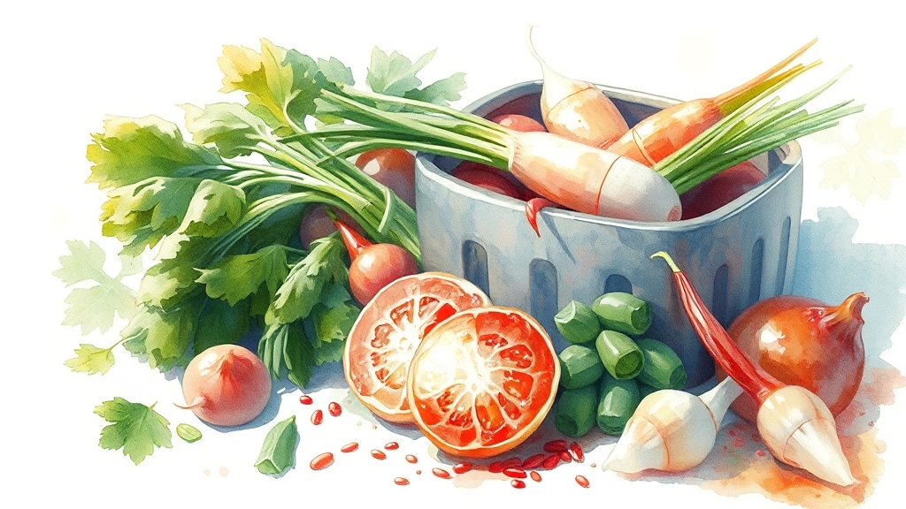 갓, 이렇게 보관하고 활용하세요! (watercolor 스타일)