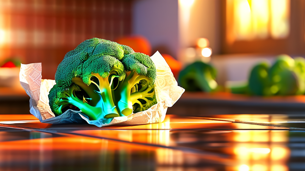 브로콜리 보관법: 신선함을 오래 유지하는 비결 (realistic 스타일)