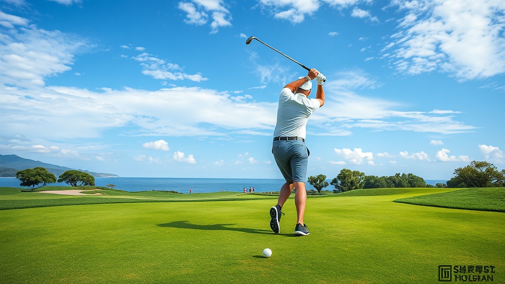 하이난 골프 여행 (realistic 스타일)