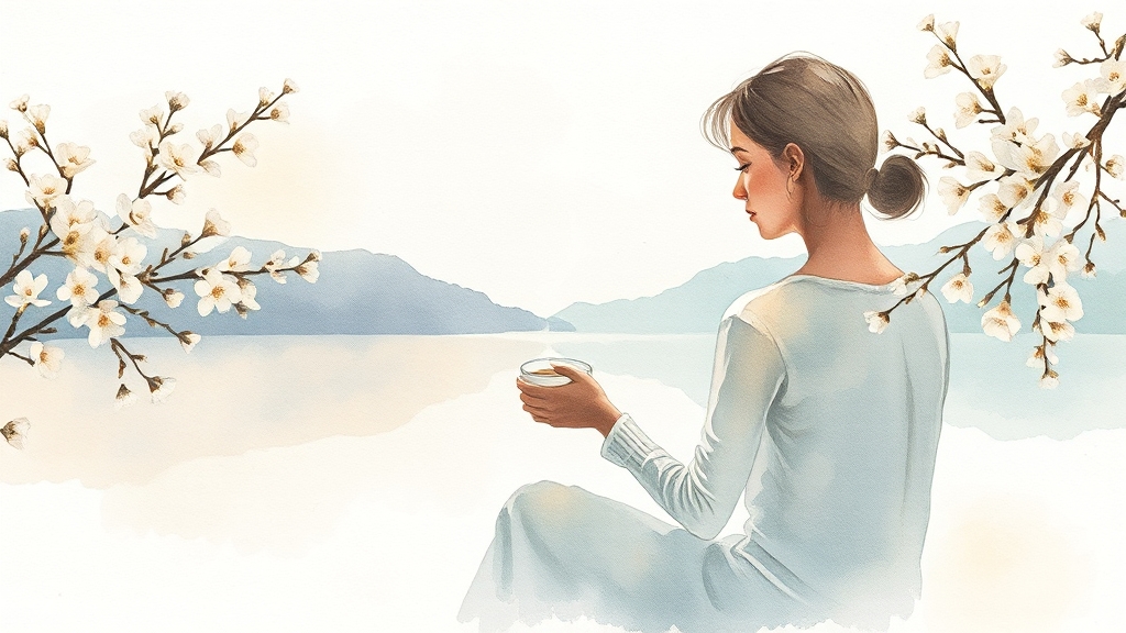 커피, 콜레스테롤 약 효과를 떨어뜨릴까? (watercolor 스타일)