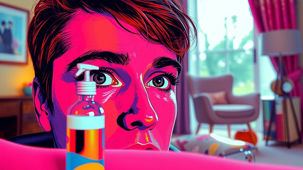 집에서 할 수 있는 눈 충혈 완화법 (popart 스타일)