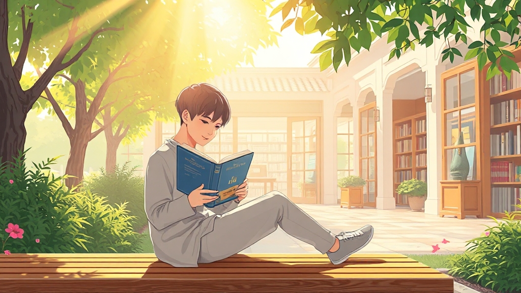 독서로 풍요로운 삶을! (illustration 스타일)