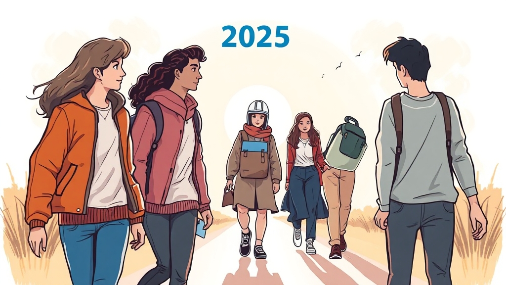 2025년 실업급여, 희망을 향한 발걸음 (illustration 스타일)