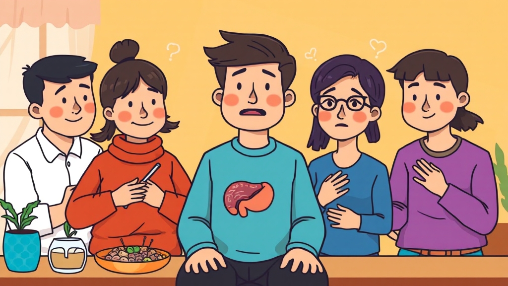 급체 치료: 한의학적 접근 (cartoon 스타일)